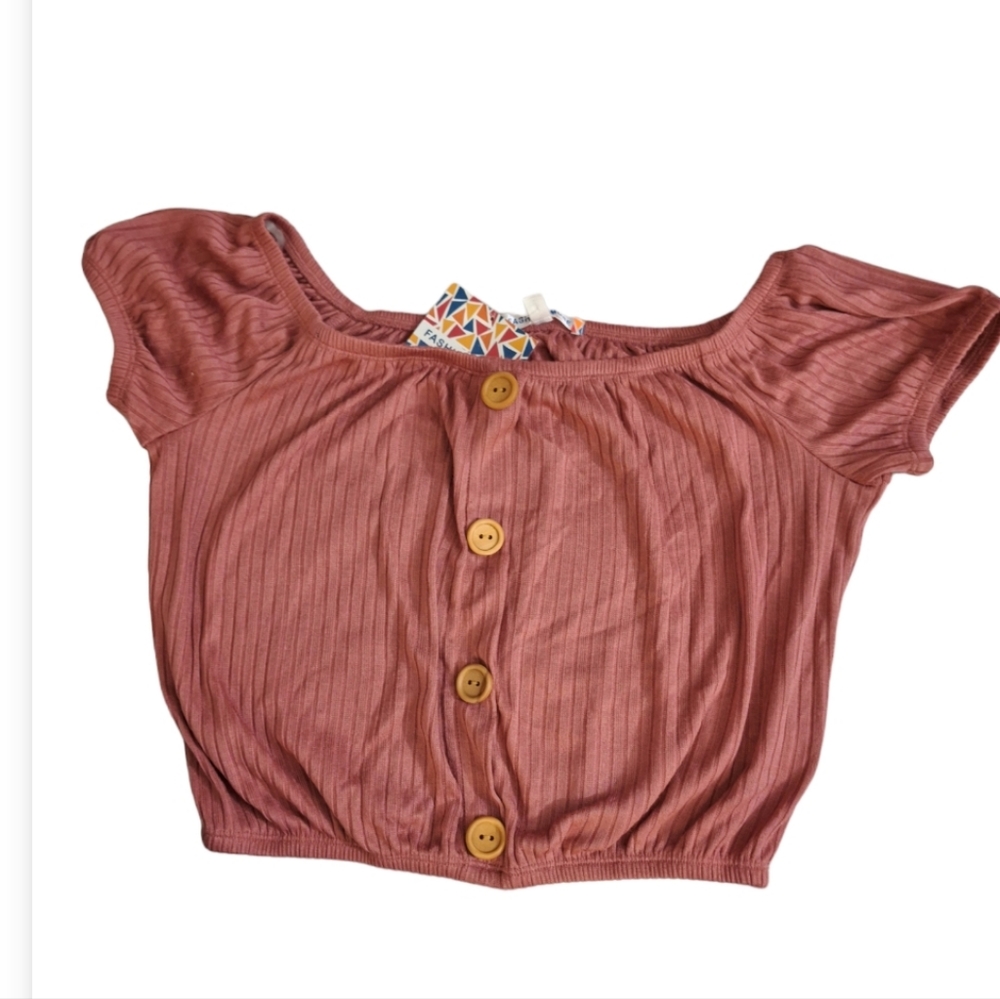 Fashion Muse Crop Top, Mauve Pink
